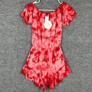 NEW BOHO ME Women's Tie Dye Romper Light FLowy SZ‎ XS